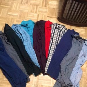 Eleven long sleeve Apt. 9 men’s shirts!